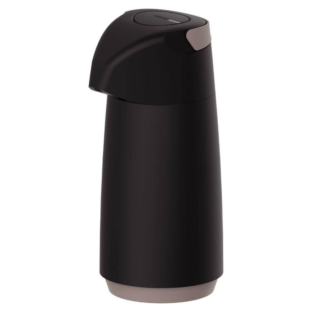 Garrafa Térmica para Café Chá Chimarrão 1 Litro Tramontina Exata Preto com Ampola de Vidro