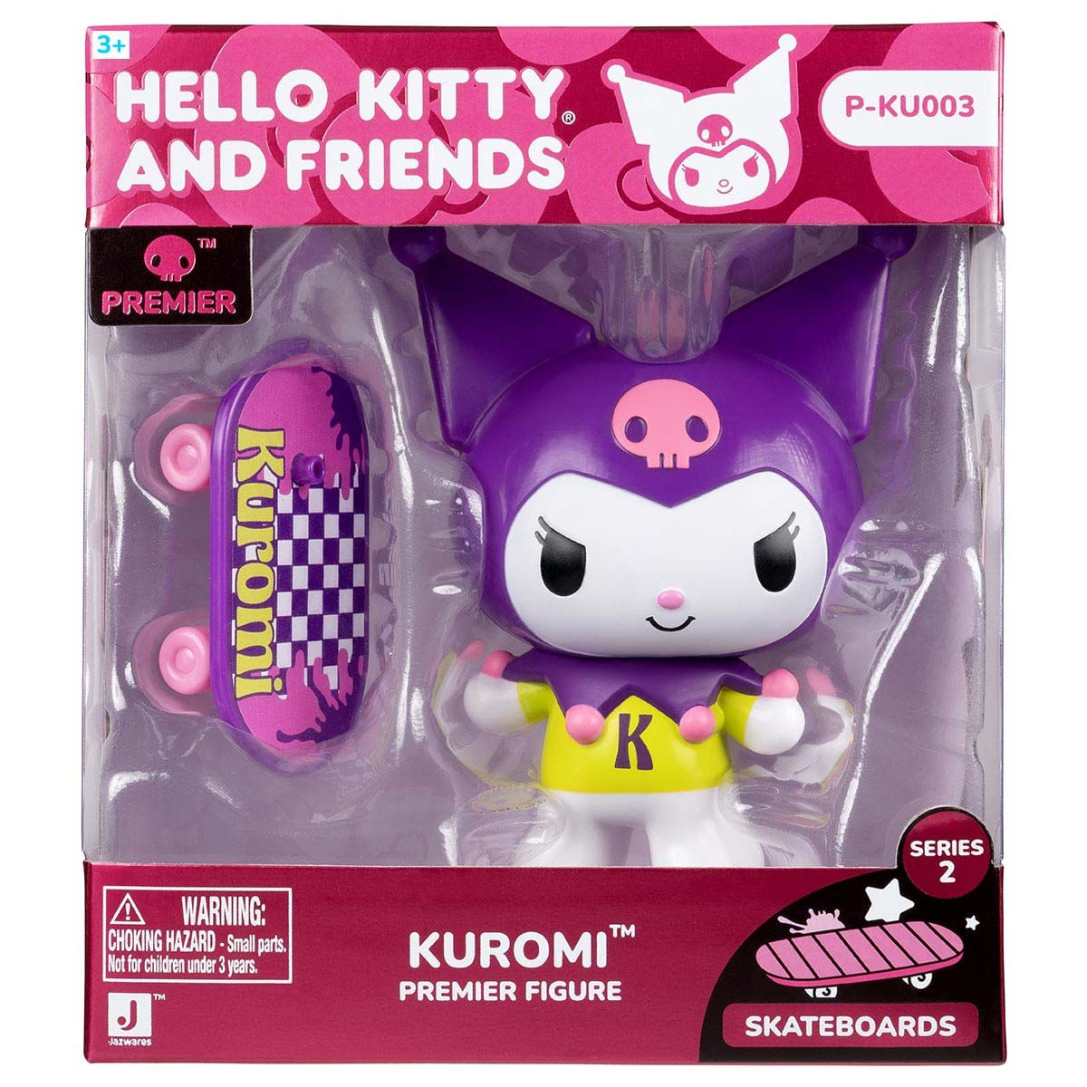 Boneca Premium Kuromi Skatista De 10Cm - Hello Kitty