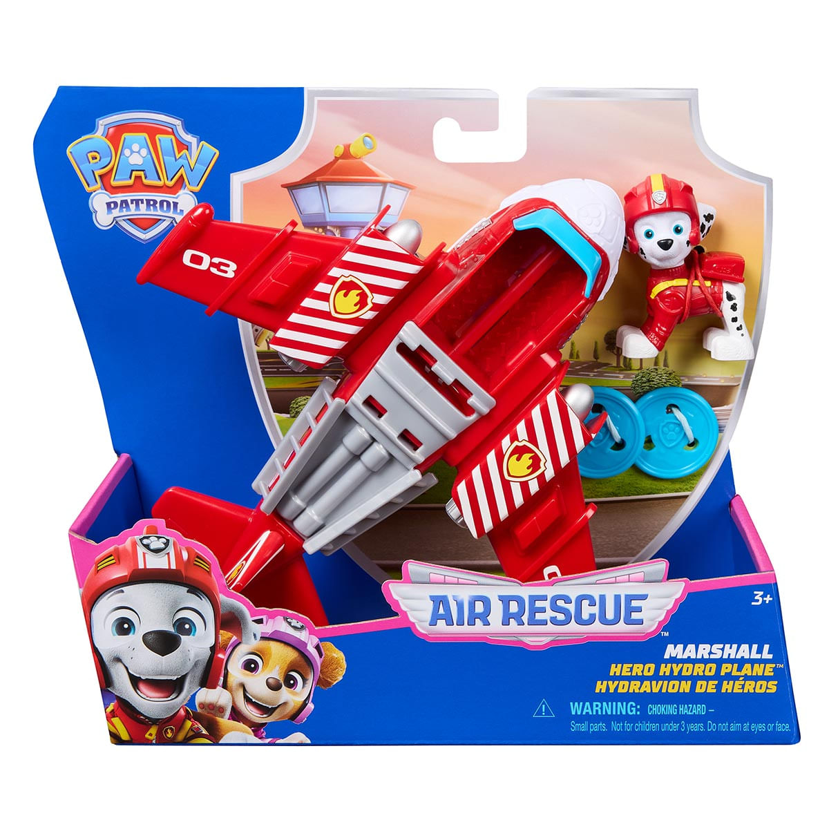Avião de Resgate com Boneco Marshall - Patrulha Canina