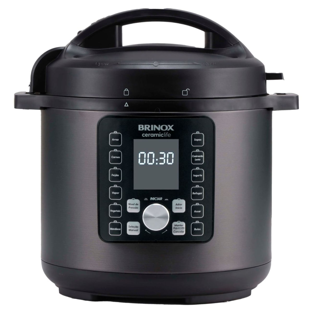 Panela de Pressão Elétrica Brinox Ceramic Life 6 Litros 127V 110