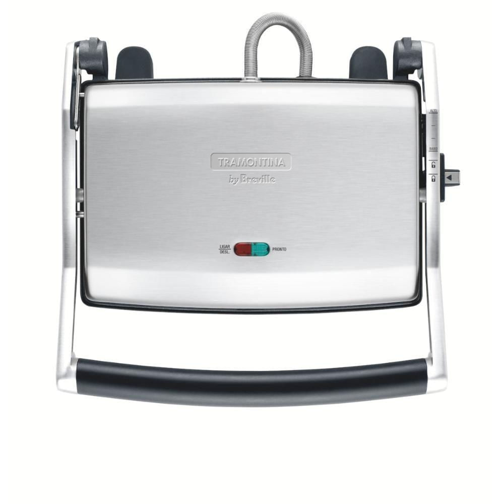 Sanduicheira Tramontina By Breville Express com Chapa Flutuante 1500W Prata 110V