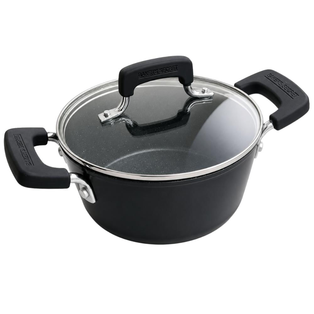Panela Caçarola Antiaderente Granito 20cm Baker's Secret