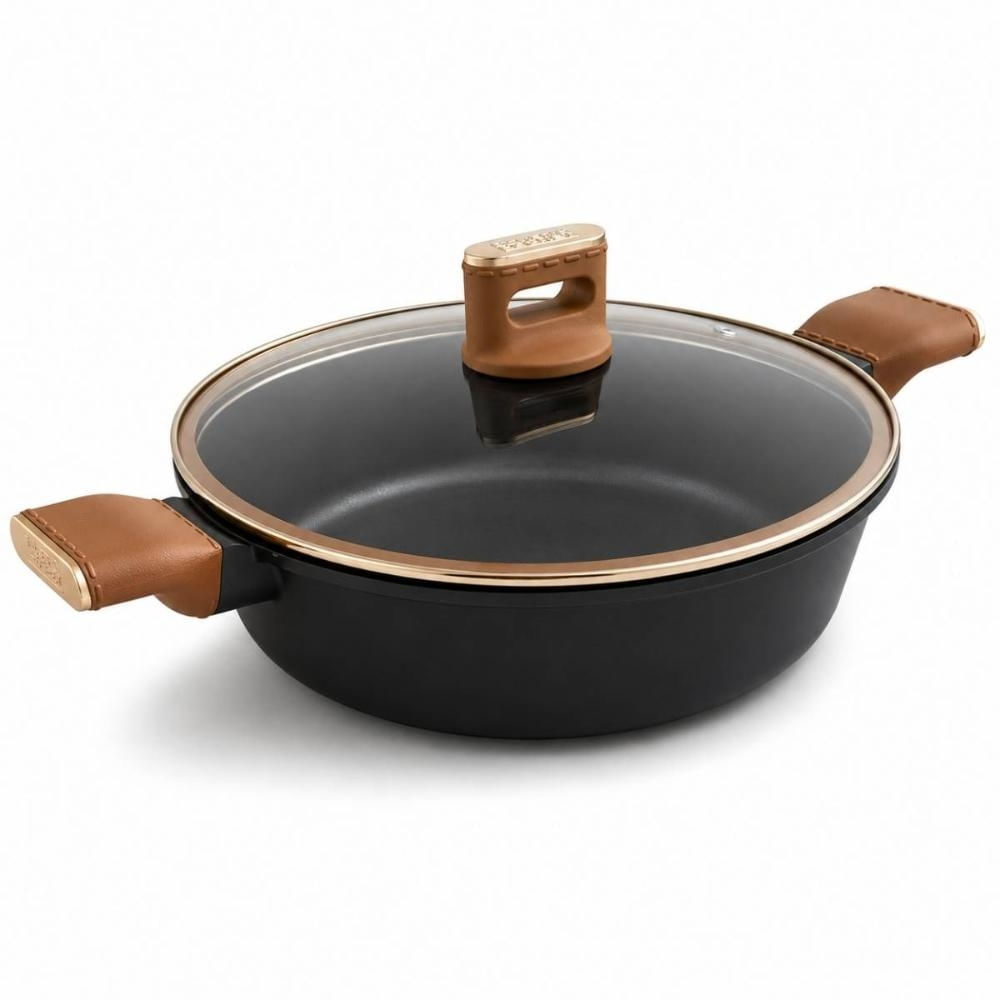 Panela Caçarola Abaulada 28cm Antiaderente Baker's Secret