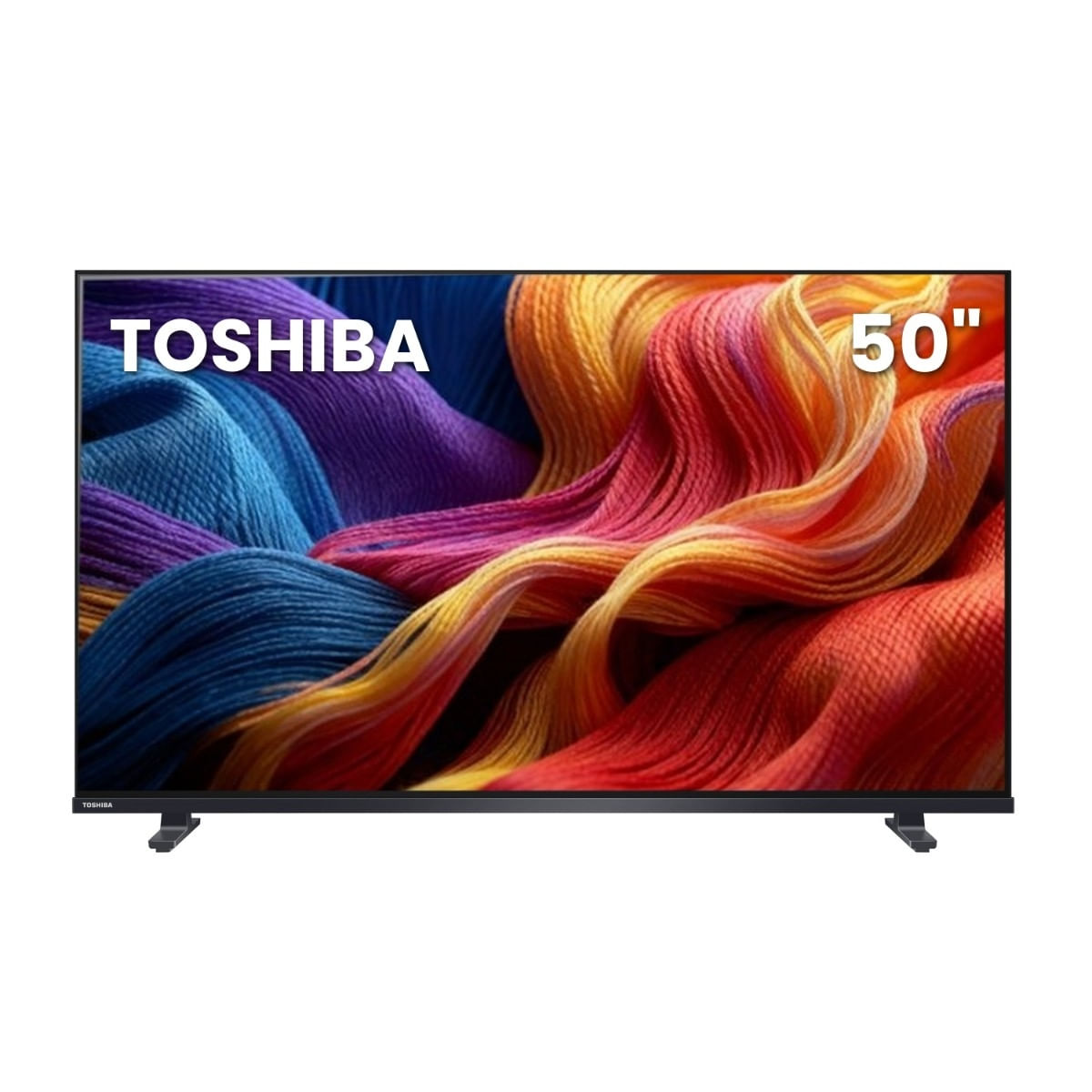 Smart Tv Toshiba 50" Qled Full Hd 60hz Vidaa com Wi-fi Dual Band e Bluetooth 50v45ss Bivolt Bivolt