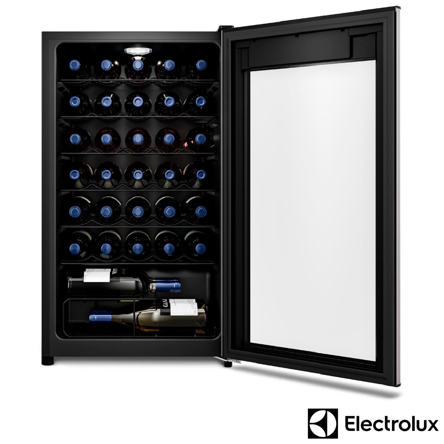 Adega Electrolux 34 Garrafas Uma Porta com Painel Digital WSF34