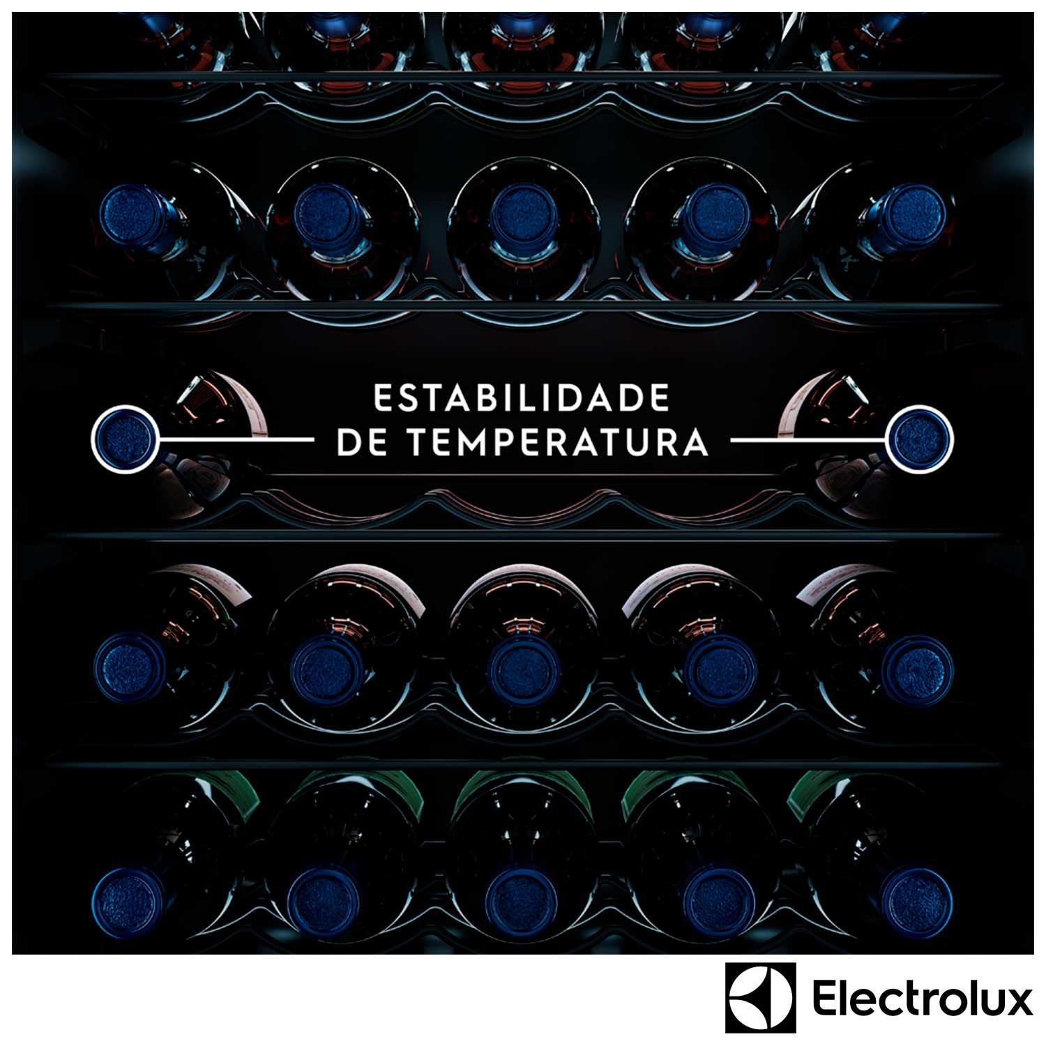 Adega Electrolux 34 Garrafas Uma Porta com Painel Digital WSF34