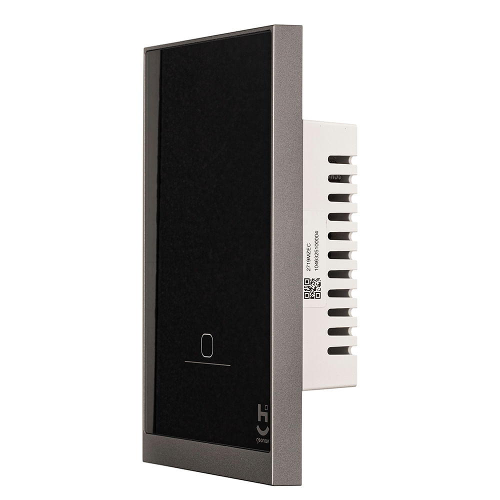 Interruptor Inteligente 1 Tecla Conexão Zigbee Compatível com Assistente de voz, IOS e Android Preto - Geonav