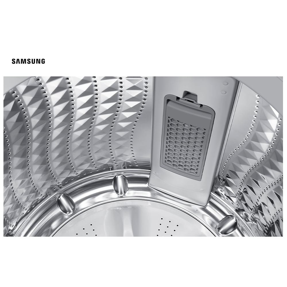 Lavadora de Roupas Smart Samsung 17 Kg Digital Inverter Black Caviar com 10 Programas de Lavagem - WA17CG