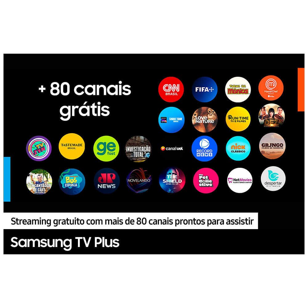 Samsung Smart TV 43" Polegadas UHD 4K 43DU7700 2024 - UN43DU7700GXZD
