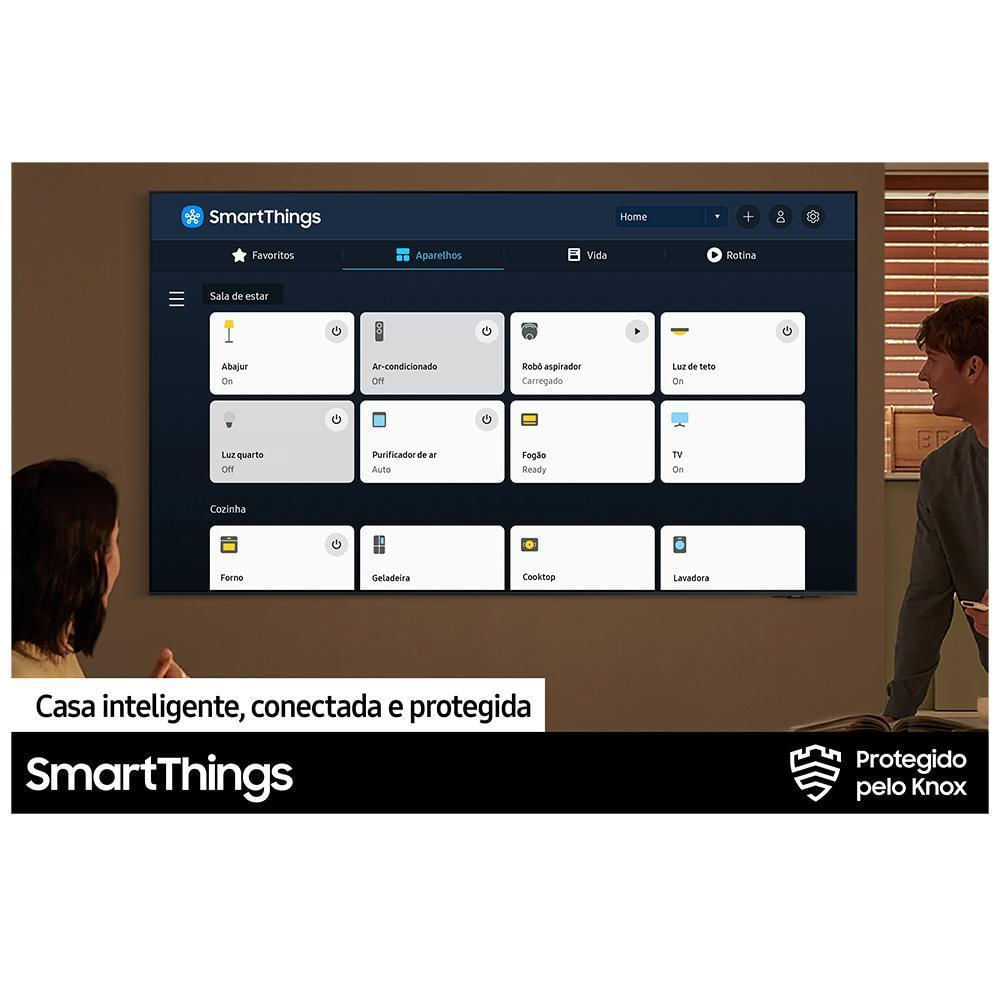 Smart TV Samsung QLED 4K 65" Polegadas 65Q60DTO 2024 Modo Game, Som em Movimento, Tela sem limites e Wi-Fi