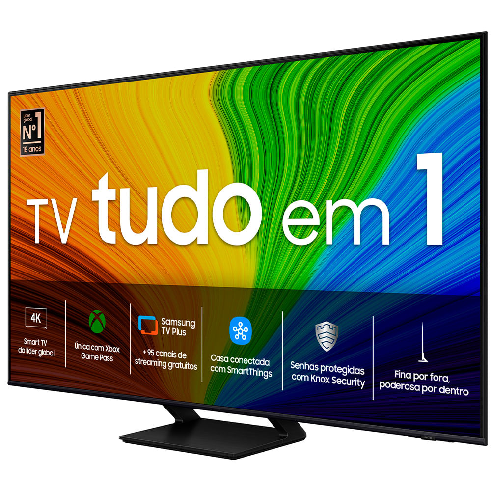 Smart TV Samsung QLED 4K 55" Polegadas 55Q70D 2024, Processador com AI, Gaming Hub, Alexa built in e Wi-Fi