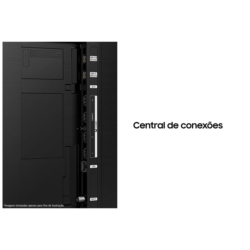 Smart TV Samsung QLED 4K 55" Polegadas 55Q70D 2024, Processador com AI, Gaming Hub, Alexa built in e Wi-Fi