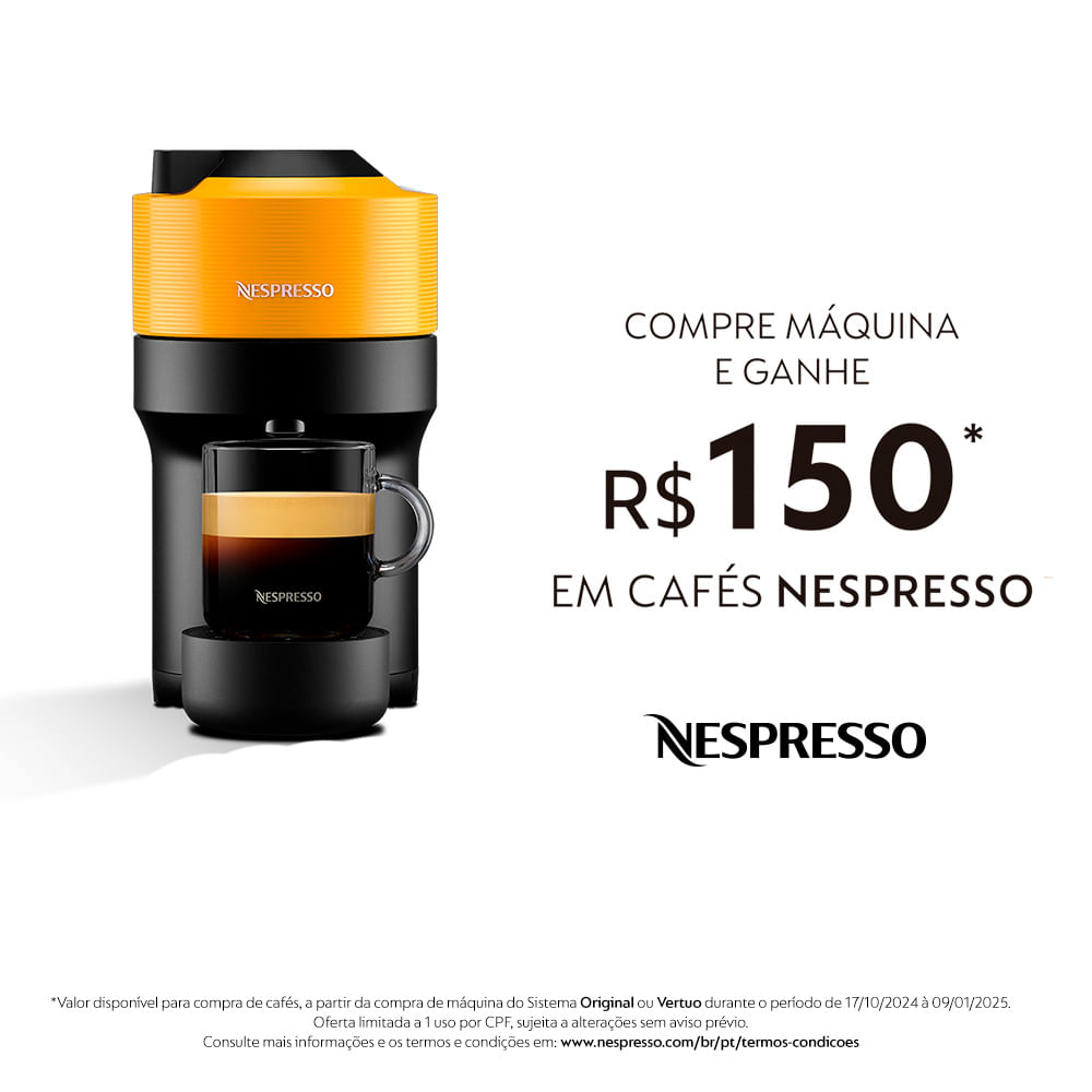 Cafeteira Nespresso Vertuo POP Amarelo Manga para Café Espresso Manual - GCV2BR