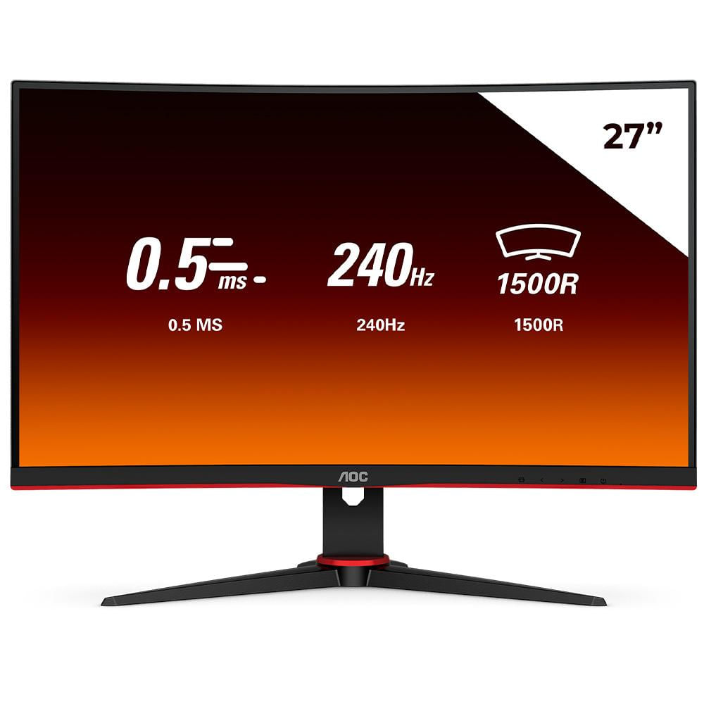 Monitor Gamer AOC LEGEND 27" Curvo 240Hz 0,5ms C27G2ZE
