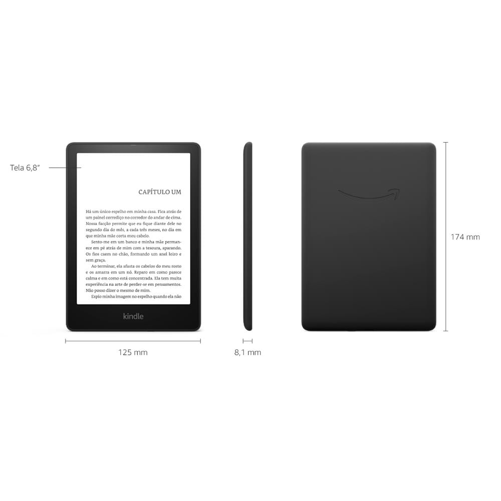 Amazon Kindle Paperwhite 32GB, Preto - B0CFPHTM