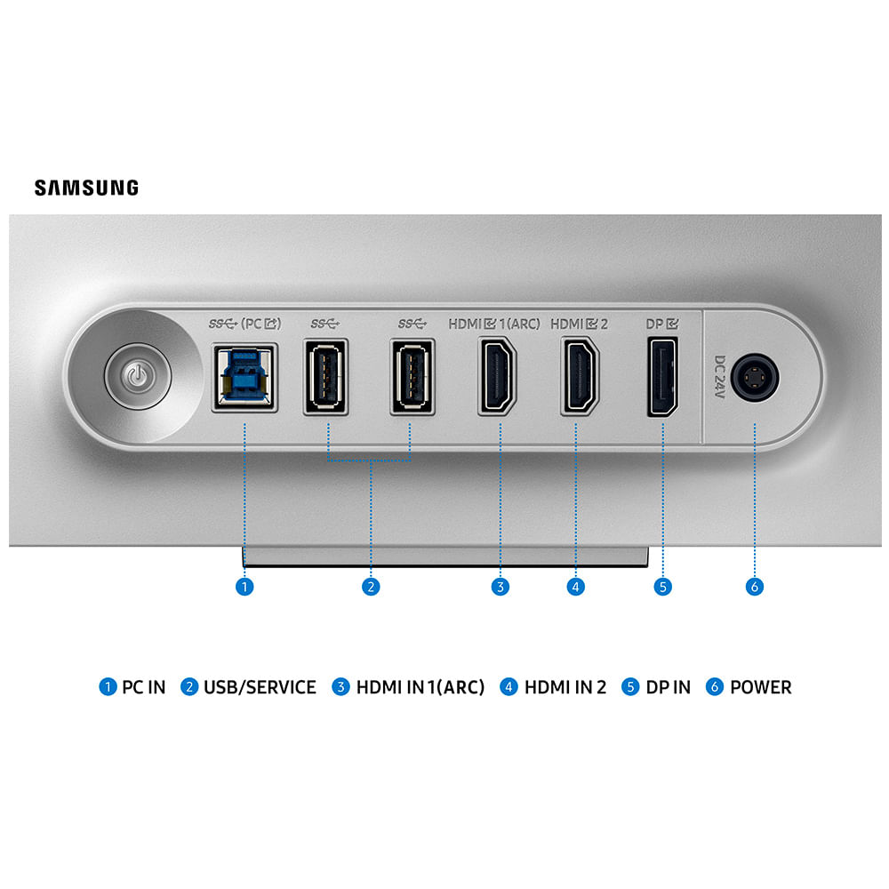 Monitor Gamer Odyssey OLED G8 32" Samsung com 1,000,000:1 Contraste, OLED, 240 Hz - LS32DG800SLXZD