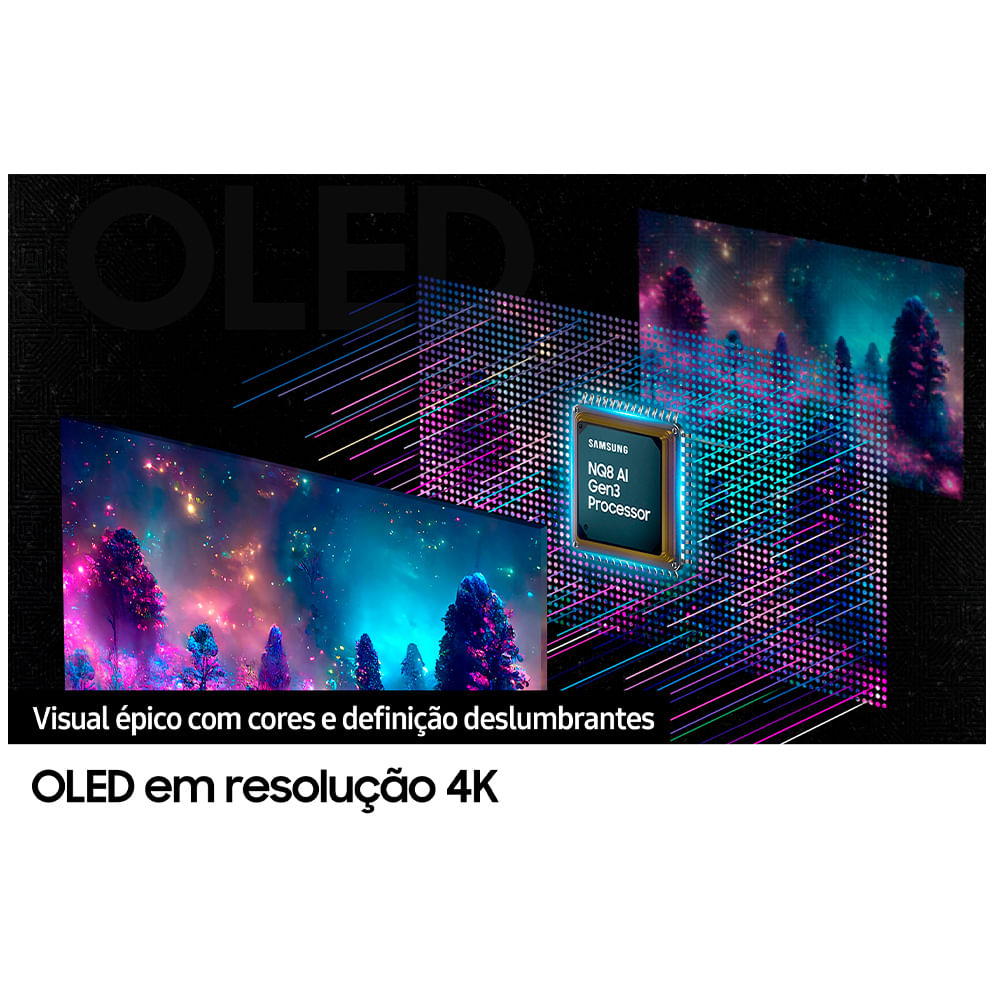 Monitor Gamer Odyssey OLED G8 32" Samsung com 1,000,000:1 Contraste, OLED, 240 Hz - LS32DG800SLXZD